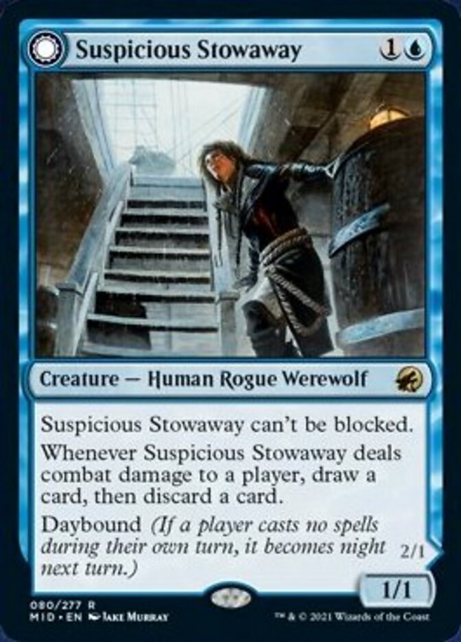 Suspicious Stowaway // Seafaring Werewolf [Innistrad: Midnight Hunt] | Shuffle n Cut Hobbies & Games