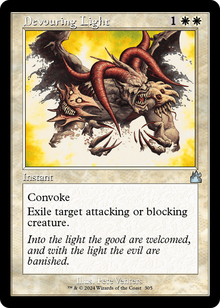 Devouring Light (Retro Frame) [Ravnica Remastered] | Shuffle n Cut Hobbies & Games