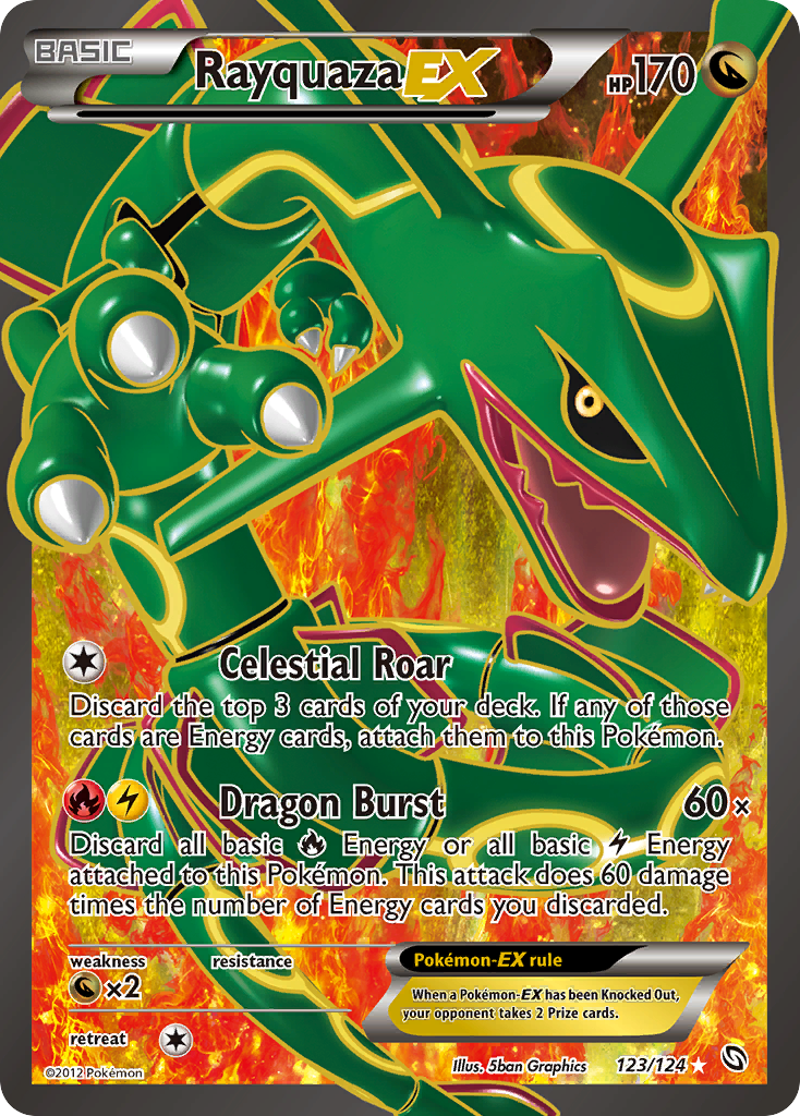 Rayquaza EX (123/124) [Black & White: Dragons Exalted] | Shuffle n Cut Hobbies & Games