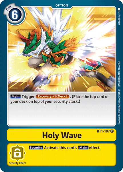 Holy Wave [BT1-107] [Release Special Booster Ver.1.5] | Shuffle n Cut Hobbies & Games