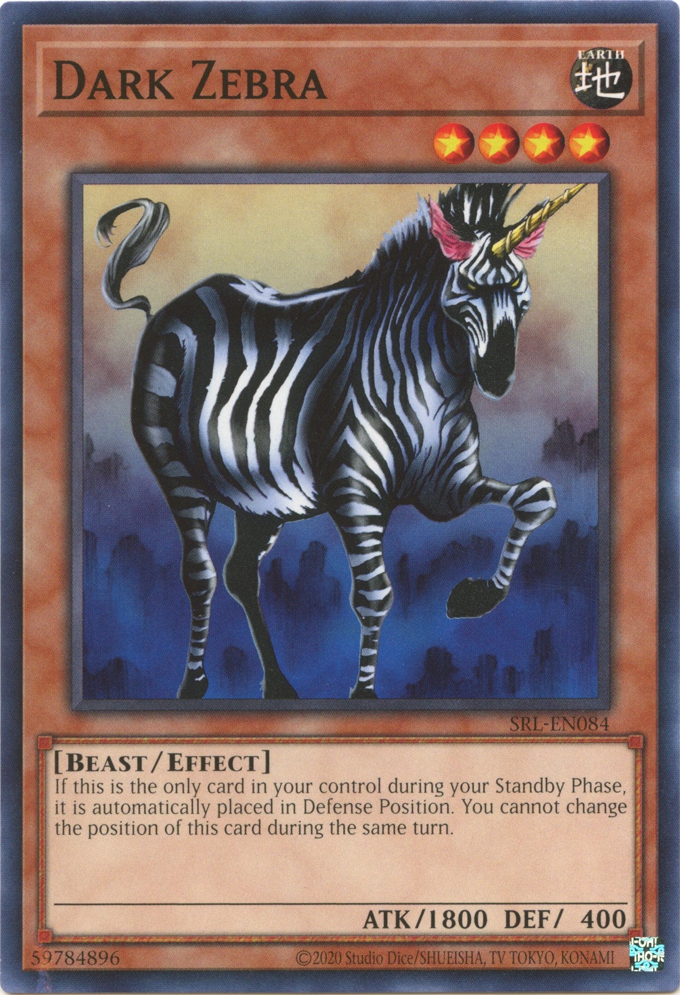 Dark Zebra (25th Anniversary) [SRL-EN084] Common | Shuffle n Cut Hobbies & Games