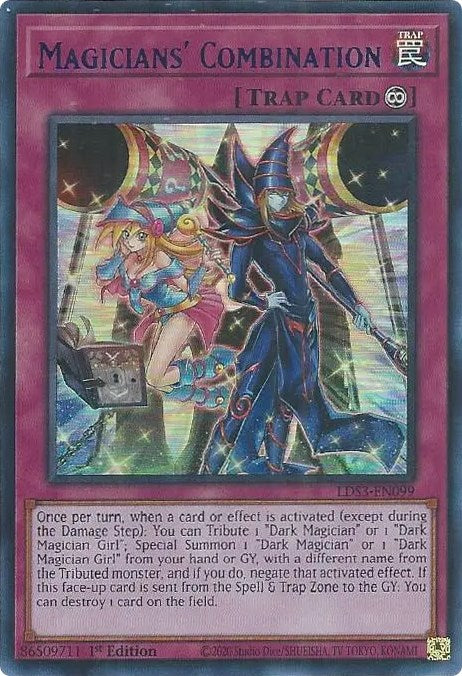 Magicians' Combination (Blue) [LDS3-EN099] Ultra Rare | Shuffle n Cut Hobbies & Games