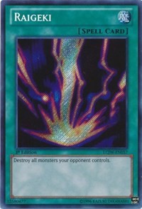 Raigeki [LCJW-EN057] Secret Rare | Shuffle n Cut Hobbies & Games