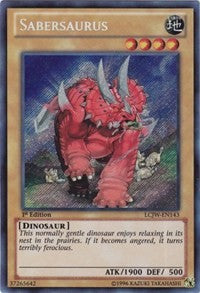 Sabersaurus [LCJW-EN143] Secret Rare | Shuffle n Cut Hobbies & Games