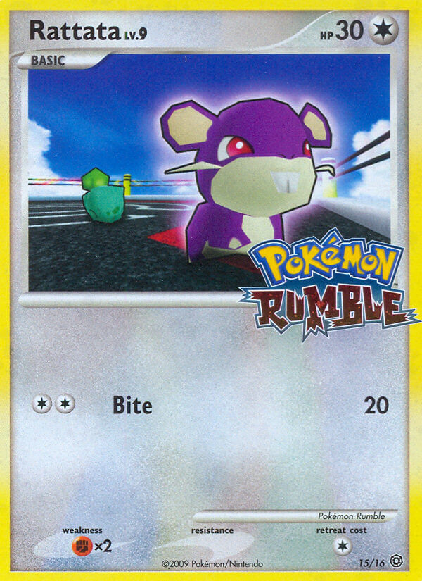 Rattata (15/16) [Pokémon Rumble] | Shuffle n Cut Hobbies & Games