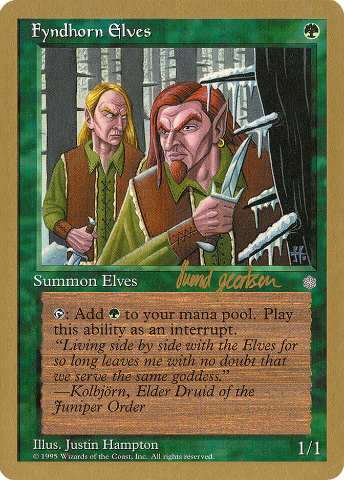 Fyndhorn Elves (Svend Geertsen) [World Championship Decks 1997] | Shuffle n Cut Hobbies & Games