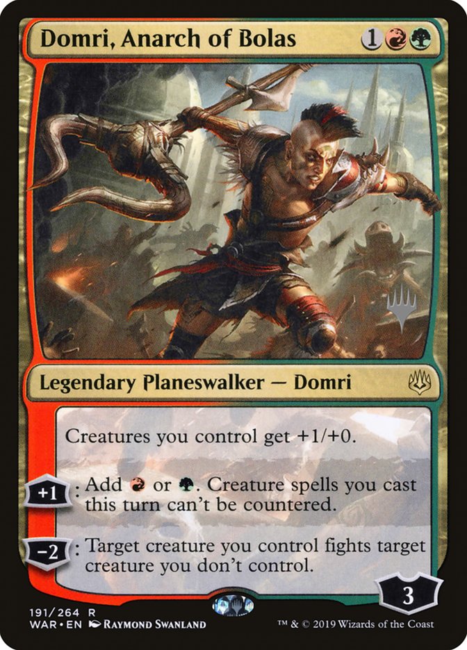 Domri, Anarch of Bolas (Promo Pack) [War of the Spark Promos] | Shuffle n Cut Hobbies & Games