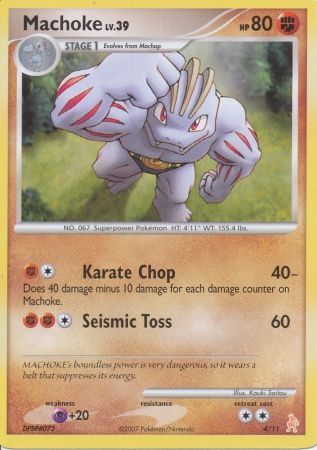 Machoke (4/11) [Diamond & Pearl: Trainer Kit - Lucario] | Shuffle n Cut Hobbies & Games