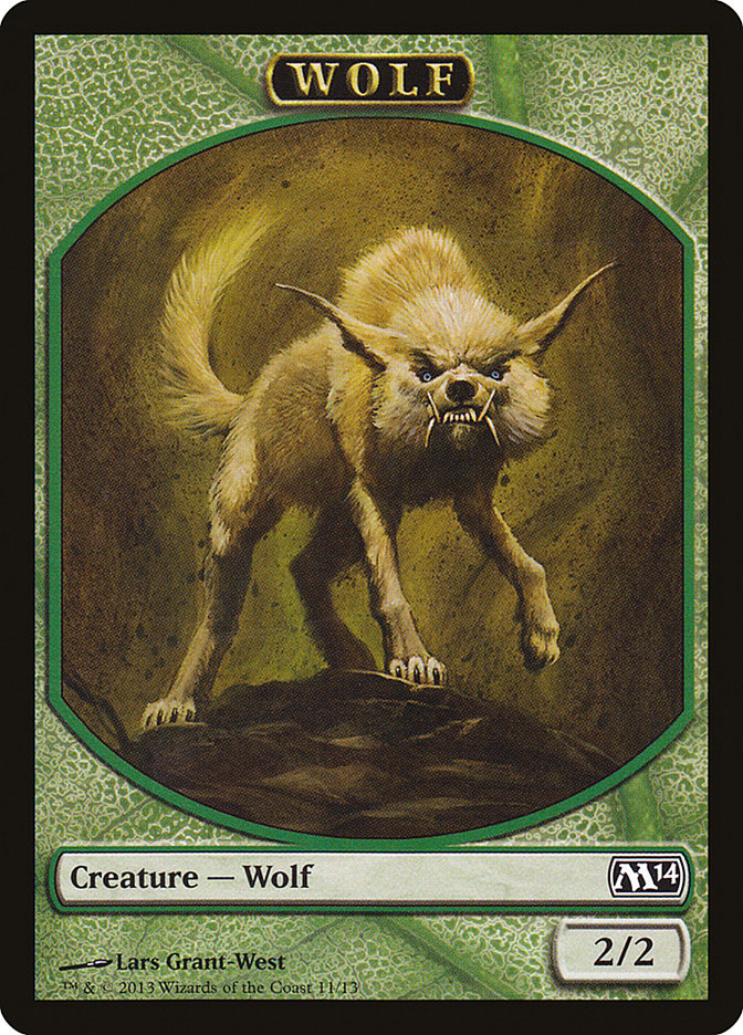 Wolf Token [Magic 2014 Tokens] | Shuffle n Cut Hobbies & Games