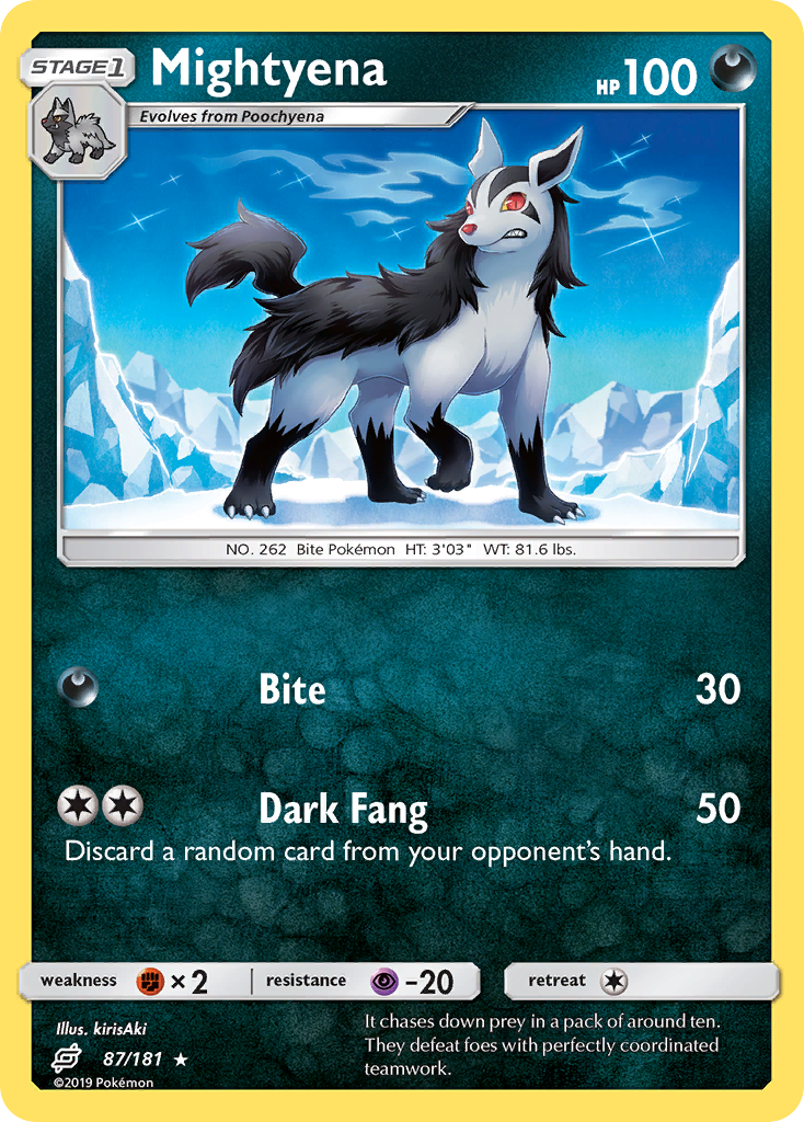 Mightyena (87/181) [Sun & Moon: Team Up] | Shuffle n Cut Hobbies & Games