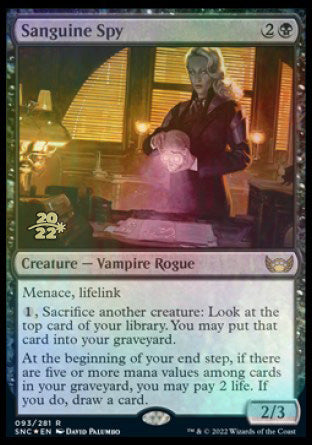 Sanguine Spy [Streets of New Capenna Prerelease Promos] | Shuffle n Cut Hobbies & Games