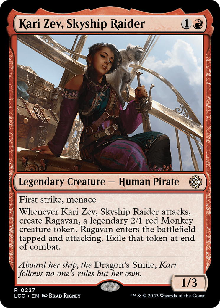 Kari Zev, Skyship Raider [The Lost Caverns of Ixalan Commander] | Shuffle n Cut Hobbies & Games