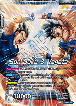 Son Goku & Vegeta // Miracle Strike Gogeta [P-069] | Shuffle n Cut Hobbies & Games