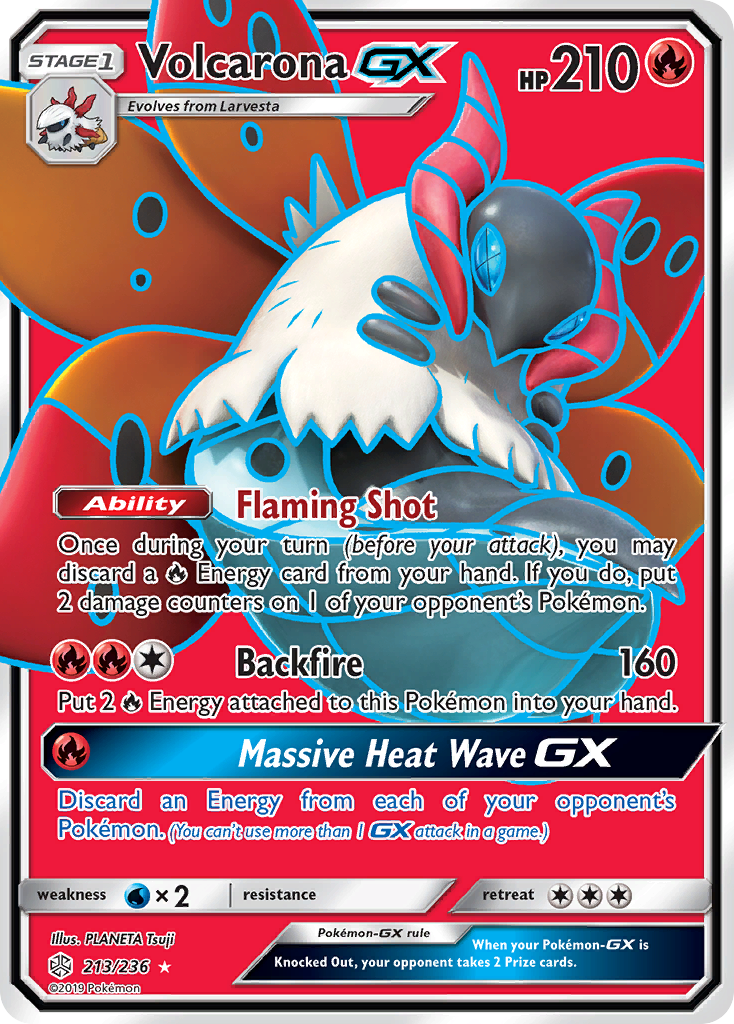 Volcarona GX (213/236) [Sun & Moon: Cosmic Eclipse] | Shuffle n Cut Hobbies & Games