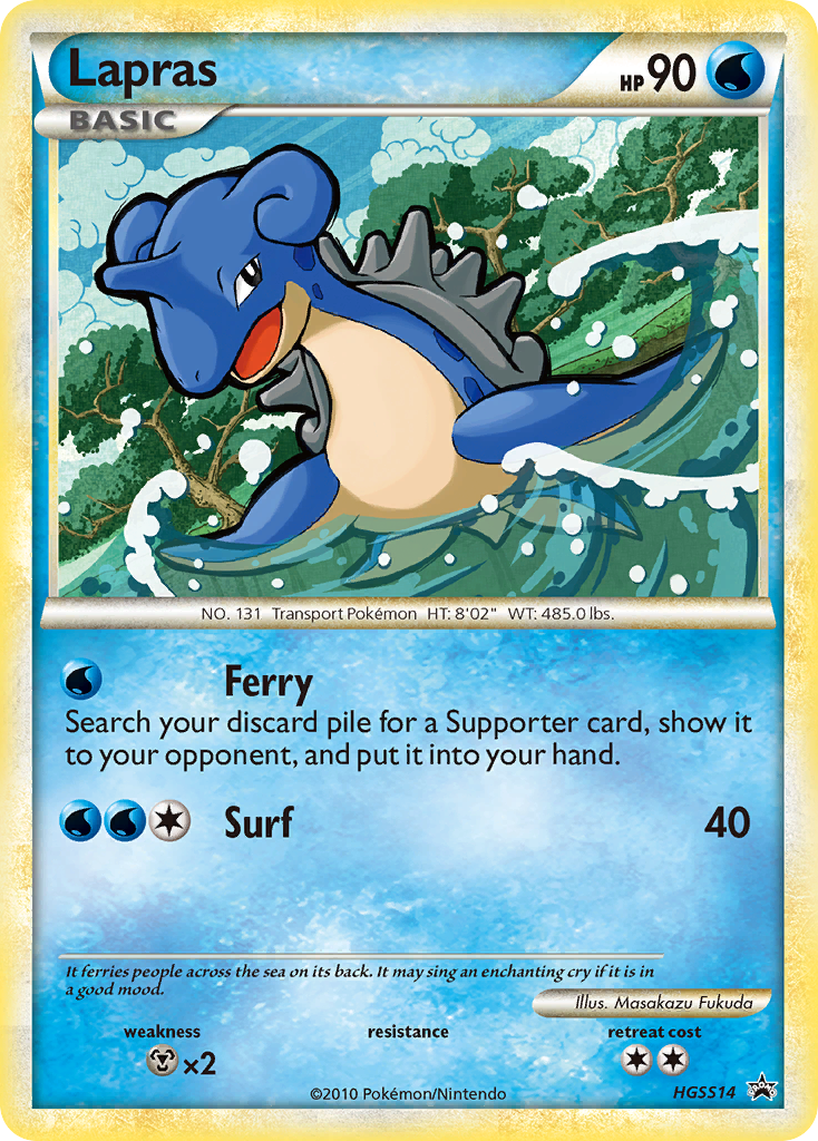 Lapras (HGSS14) [HeartGold & SoulSilver: Black Star Promos] | Shuffle n Cut Hobbies & Games