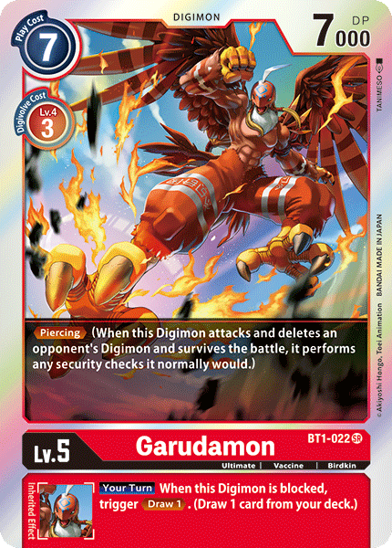 Garudamon [BT1-022] [Release Special Booster Ver.1.0] | Shuffle n Cut Hobbies & Games