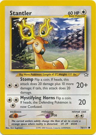 Stantler (76/111) [Neo Genesis Unlimited] | Shuffle n Cut Hobbies & Games