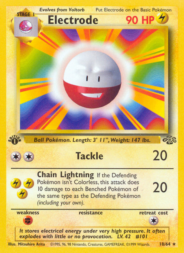 Electrode (18/64) [Jungle 1st Edition] | Shuffle n Cut Hobbies & Games