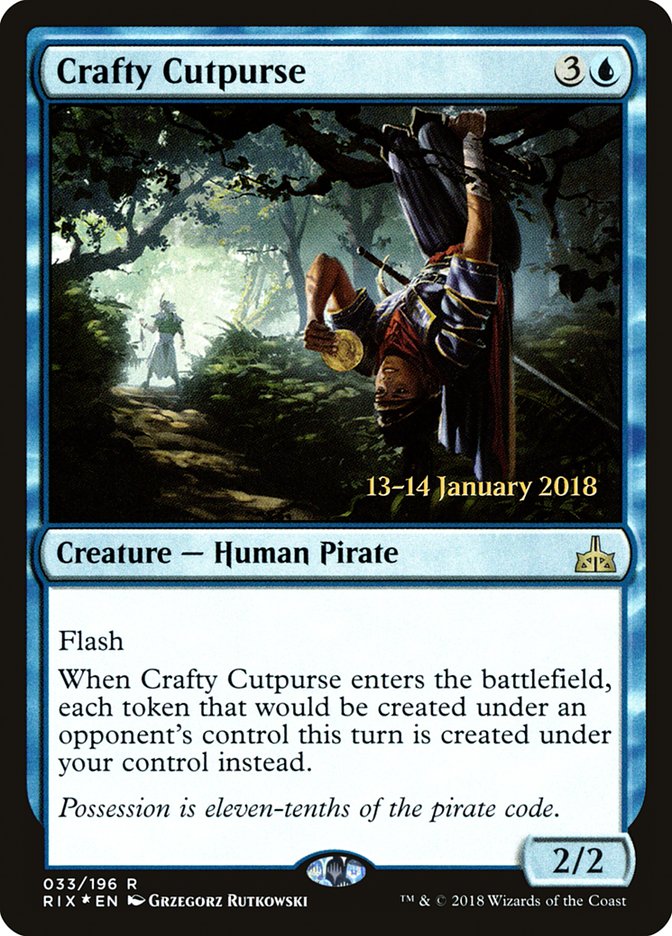 Crafty Cutpurse [Rivals of Ixalan Prerelease Promos] | Shuffle n Cut Hobbies & Games