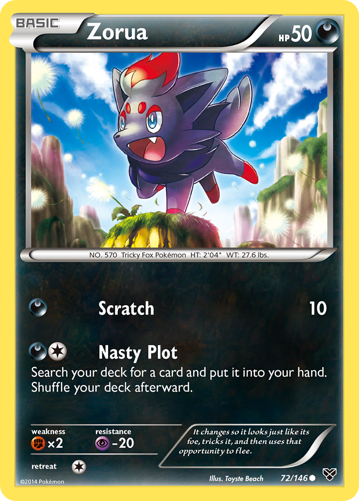 Zorua (72/146) [XY: Base Set] | Shuffle n Cut Hobbies & Games