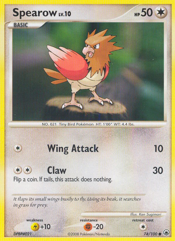 Spearow (74/100) [Diamond & Pearl: Majestic Dawn] | Shuffle n Cut Hobbies & Games