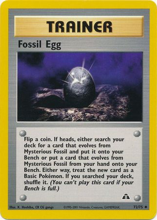 Fossil Egg (72/75) [Neo Discovery Unlimited] | Shuffle n Cut Hobbies & Games