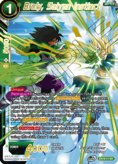 Broly, Saiyan Instinct (EX19-11) [Special Anniversary Set 2021] | Shuffle n Cut Hobbies & Games