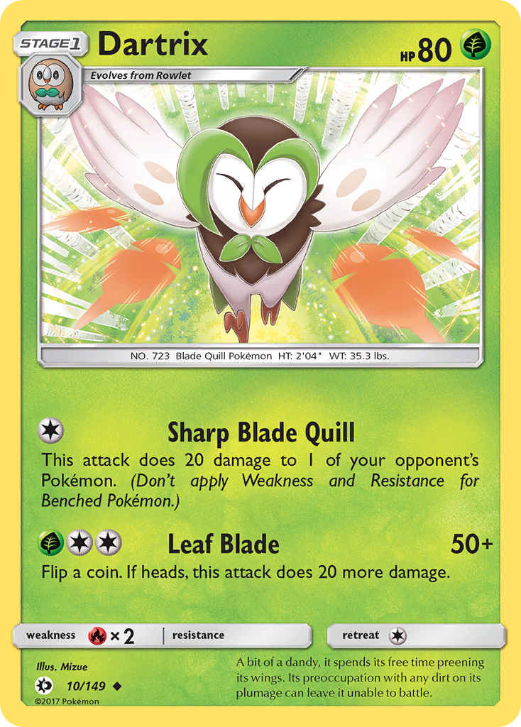 Dartrix (10/149) [Sun & Moon: Base Set] | Shuffle n Cut Hobbies & Games