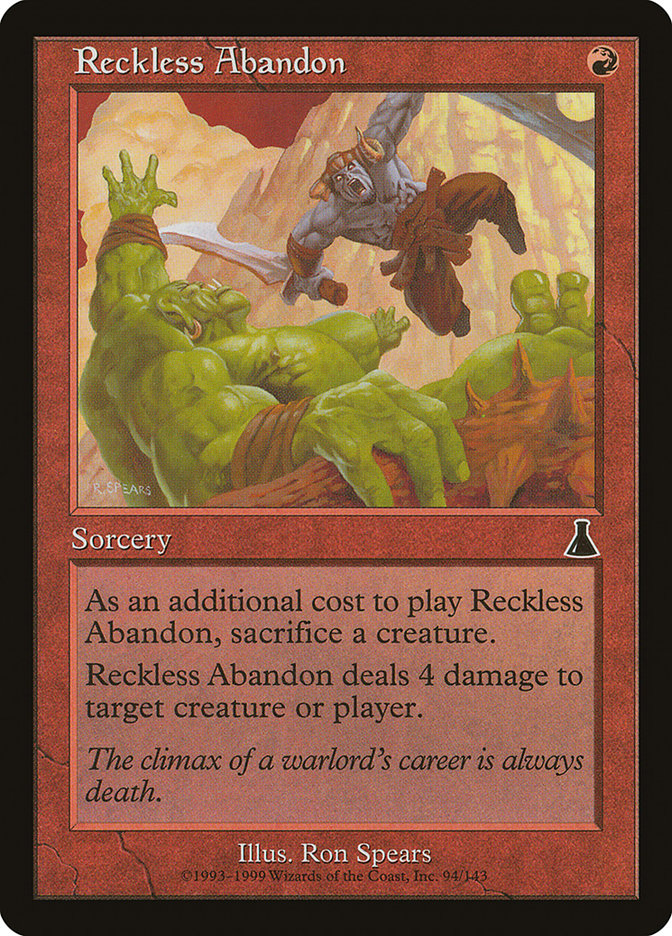 Reckless Abandon [Urza's Destiny] | Shuffle n Cut Hobbies & Games