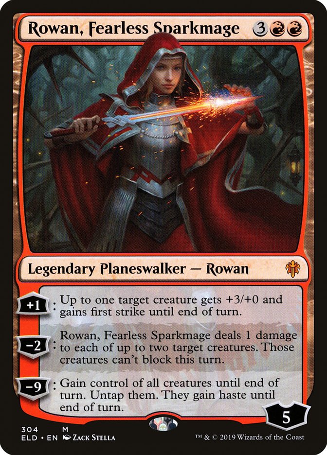 Rowan, Fearless Sparkmage [Throne of Eldraine] | Shuffle n Cut Hobbies & Games