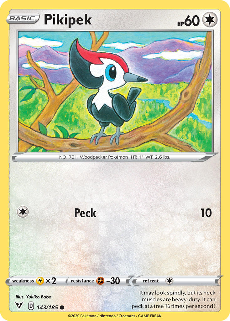 Pikipek (143/185) [Sword & Shield: Vivid Voltage] | Shuffle n Cut Hobbies & Games