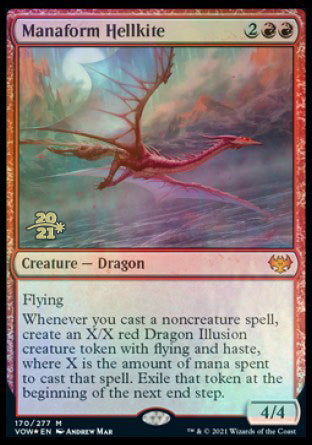 Manaform Hellkite [Innistrad: Crimson Vow Prerelease Promos] | Shuffle n Cut Hobbies & Games