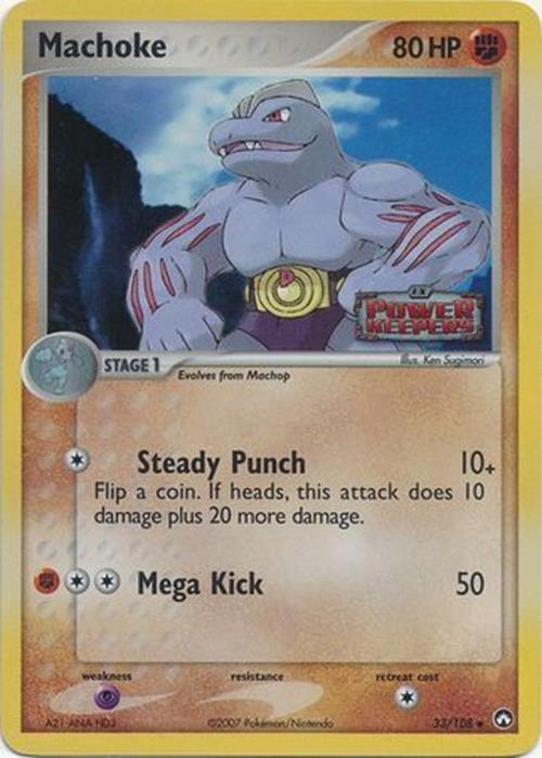 Machoke (33/108) (Stamped) [EX: Power Keepers] | Shuffle n Cut Hobbies & Games