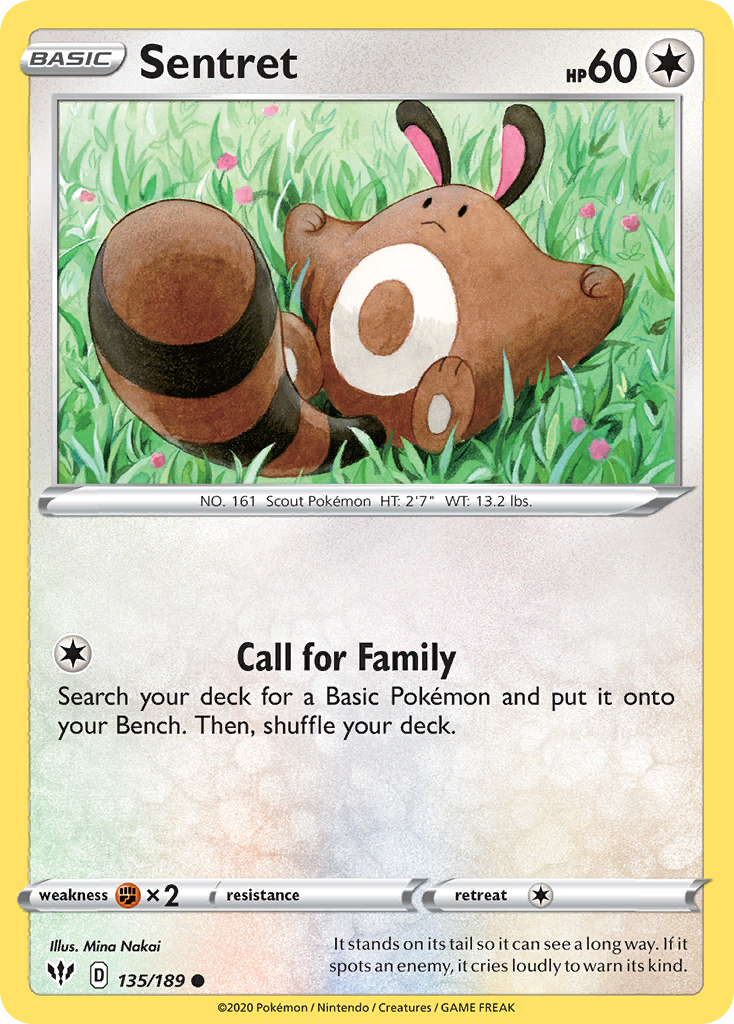 Sentret (135/189) [Sword & Shield: Darkness Ablaze] | Shuffle n Cut Hobbies & Games