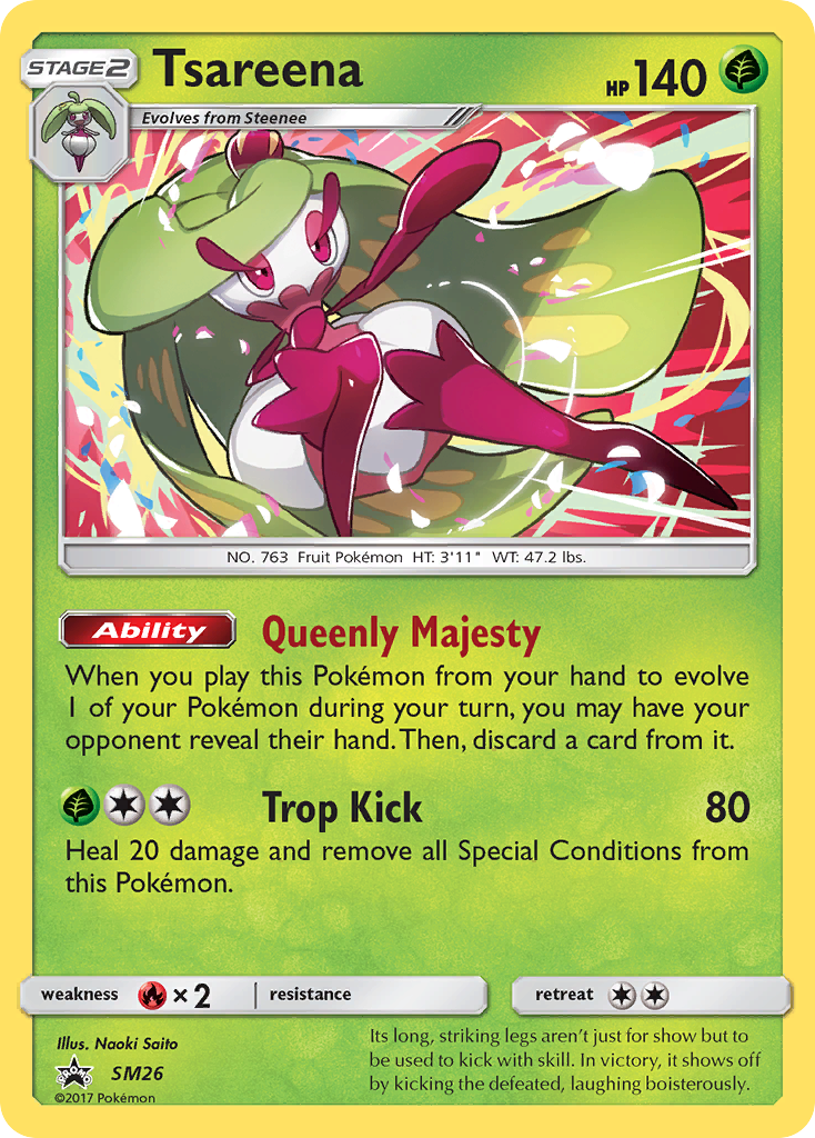 Tsareena (SM26) [Sun & Moon: Black Star Promos] | Shuffle n Cut Hobbies & Games