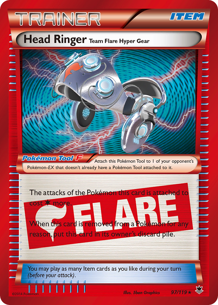 Head Ringer Team Flare Hyper Gear (97/119) [XY: Phantom Forces] | Shuffle n Cut Hobbies & Games