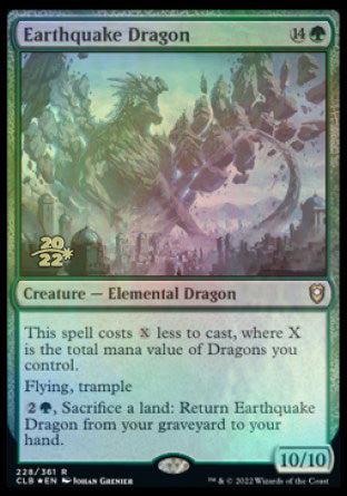 Earthquake Dragon [Commander Legends: Battle for Baldur's Gate Prerelease Promos] | Shuffle n Cut Hobbies & Games