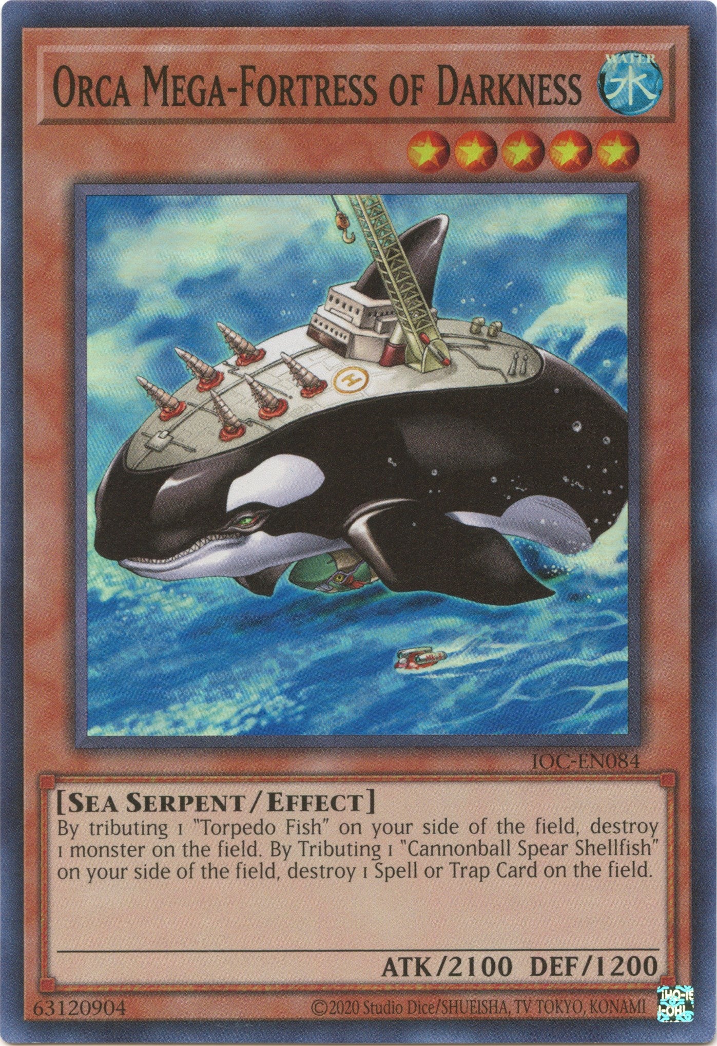 Orca Mega-Fortress of Darkness (25th Anniversary) [IOC-EN084] Super Rare | Shuffle n Cut Hobbies & Games