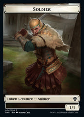 Soldier // Sand Warrior Double-Sided Token [Dominaria United Tokens] | Shuffle n Cut Hobbies & Games