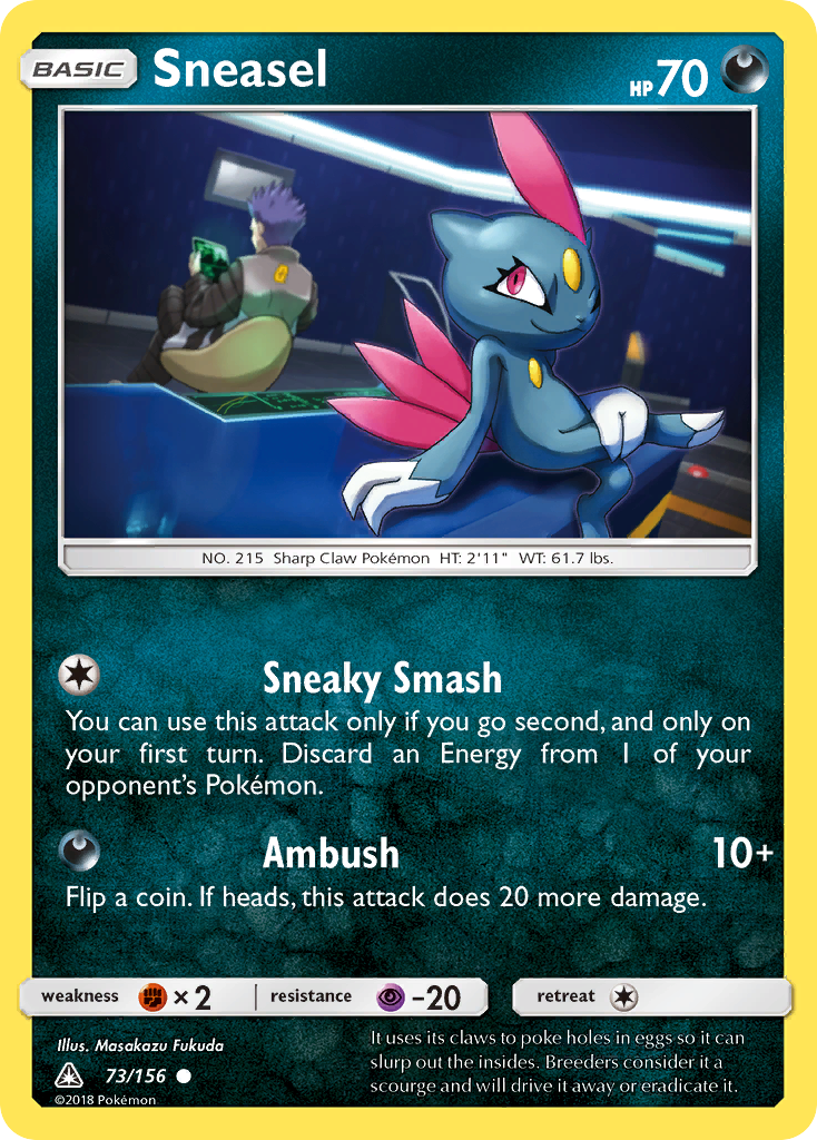 Sneasel (73/156) [Sun & Moon: Ultra Prism] | Shuffle n Cut Hobbies & Games