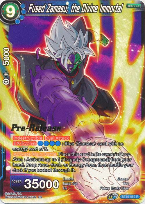 Fused Zamasu, the Divine Immortal (BT10-052) [Rise of the Unison Warrior Prerelease Promos] | Shuffle n Cut Hobbies & Games