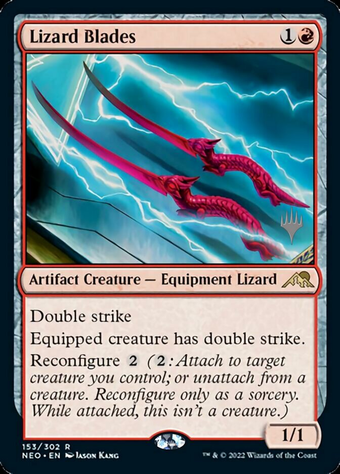 Lizard Blades (Promo Pack) [Kamigawa: Neon Dynasty Promos] | Shuffle n Cut Hobbies & Games