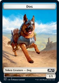 Dog // Griffin Double-Sided Token [Core Set 2021 Tokens] | Shuffle n Cut Hobbies & Games