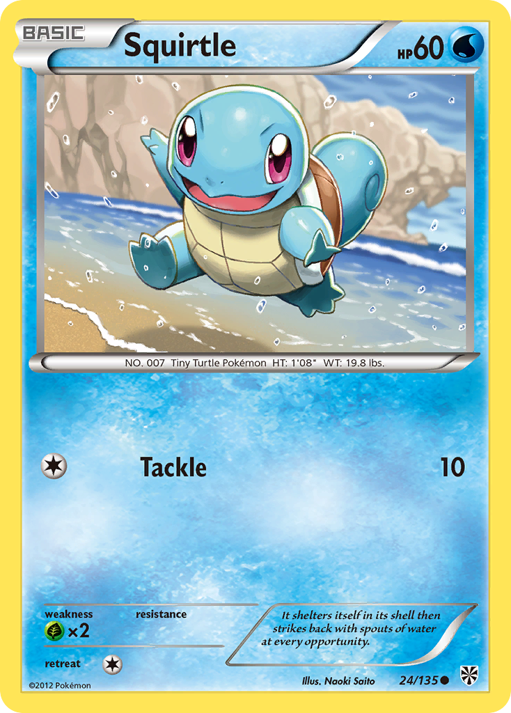 Squirtle (24/135) [Black & White: Plasma Storm] | Shuffle n Cut Hobbies & Games