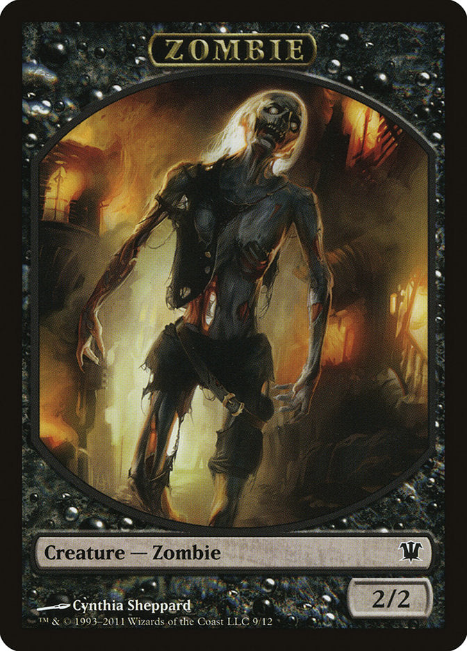 Zombie Token (9/12) [Innistrad Tokens] | Shuffle n Cut Hobbies & Games