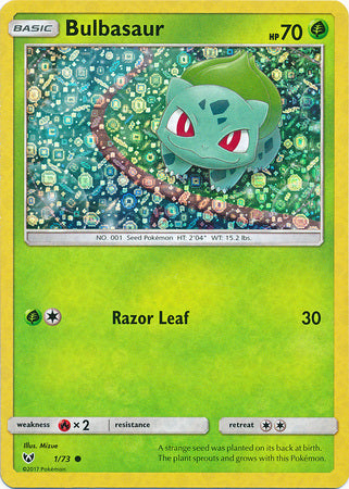 Bulbasaur (1/73) (General Mills Promo) [Sun & Moon: Shining Legends] | Shuffle n Cut Hobbies & Games