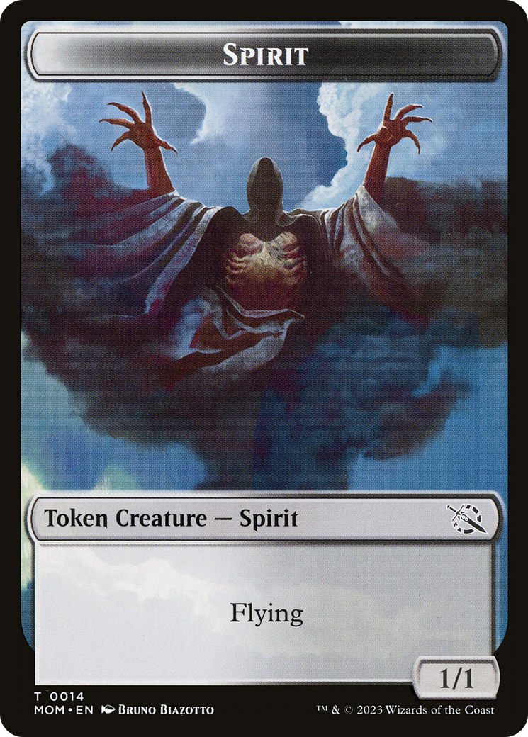 Phyrexian Myr // Spirit (14) Double-Sided Token [March of the Machine Tokens] | Shuffle n Cut Hobbies & Games