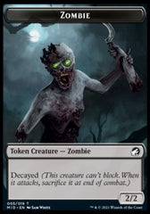 Zombie (005) // Zombie Army Double-Sided Token [Innistrad: Midnight Hunt Commander Tokens] | Shuffle n Cut Hobbies & Games