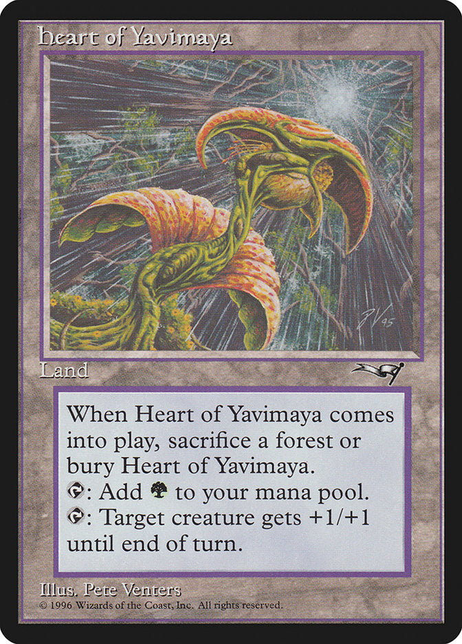 Heart of Yavimaya [Alliances] | Shuffle n Cut Hobbies & Games