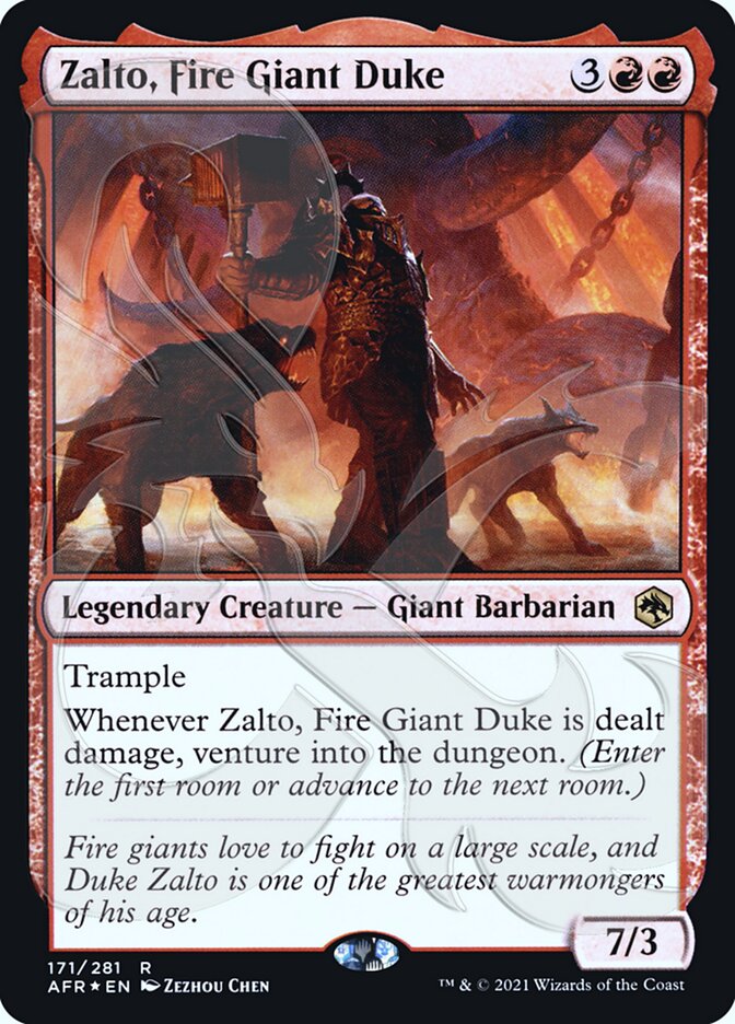 Zalto, Fire Giant Duke (Ampersand Promo) [Dungeons & Dragons: Adventures in the Forgotten Realms Promos] | Shuffle n Cut Hobbies & Games